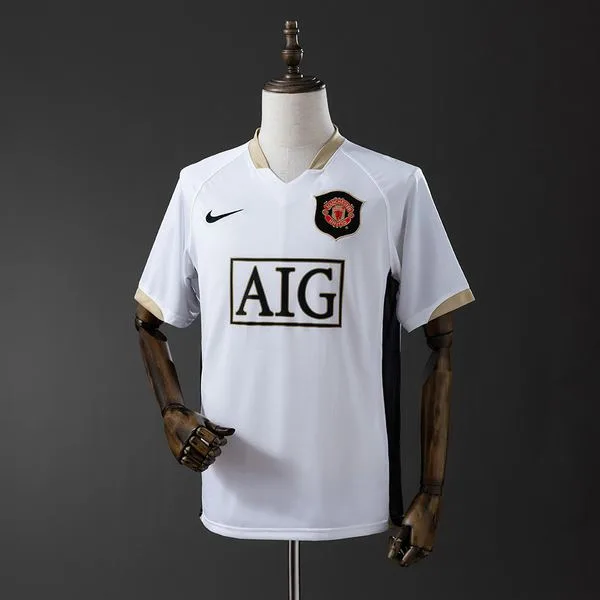 Camiseta de fútbol Manchester United 2006/07 VISITANTE MANGA CORTA VERSION FAN
